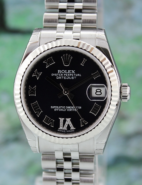 (image for) NEW UNWORN ROLEX MID SIZE OYSTER PERPETUAL DATEJUST - 178274